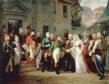Jean-Charles Tardieu, Napolon recoit la reine de Prusse  Tilsit. 6 julliet 1807.1808.