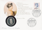 Numisbrief Heinrich von Kleist, Deutschland 1994, mit Luise Briefmarke und Portrt.