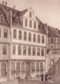 Goethehaus in Frankfurt am Main, nach dem Gemlde von W. Amberg