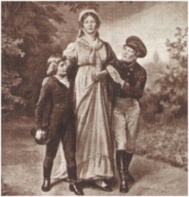Karl Steffeck, Luise mit den zwei ältesten Söhnen Karl Steffeck, Luise mit den zwei ältesten Söhnen
