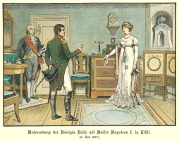 Luise und Napoleon in Tilsit 6. Juli 1807