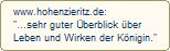 www.hohenzieritz.de:
"...sehr guter berblick ber
Leben und Wirken der Knigin."