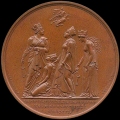 Franzsische Medaille. Kapitulation der Festungen Spandau. Stettin, Magdeburg, Kstrin 1806