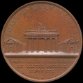 Franzsische Medaille Berlin Brandenburger Tor. Einzug Napoleons am 27. Oktober 1806